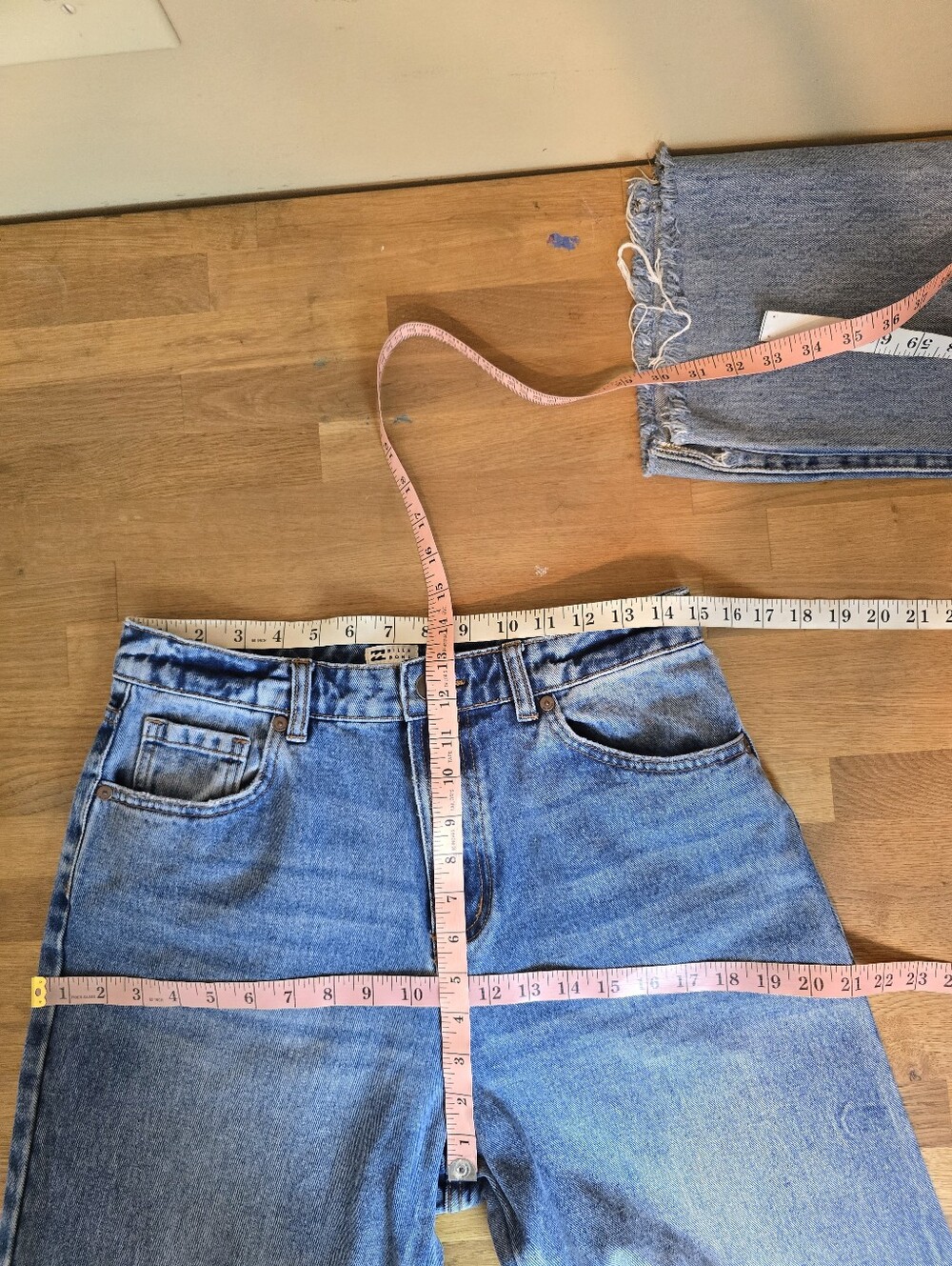 Billabong Aaliyah Baggy Denim Jean In Alda Blue 30 - Picture 12 of 14